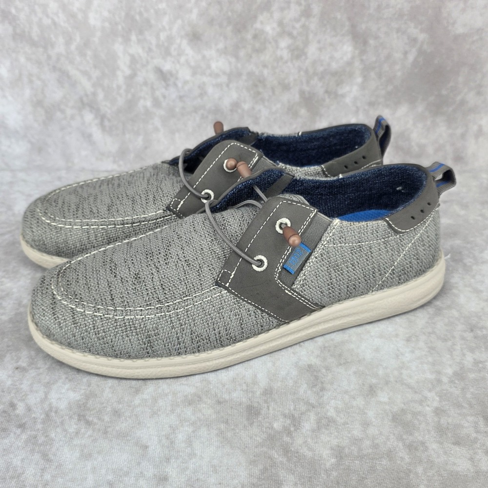 Nun Bush Mens Slip-on Canvas Loafers Casual Boat Shoes Size 8.5